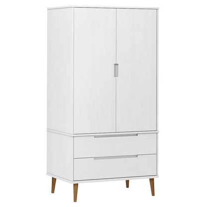 Armadio MOLDE 90x55x175 cm in Legno Massello di Pino