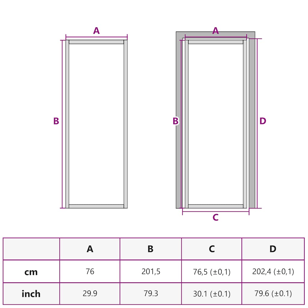 Porta Interna 76x201,5 cm Bianca in Vetro ESG e Alluminio | homemem39