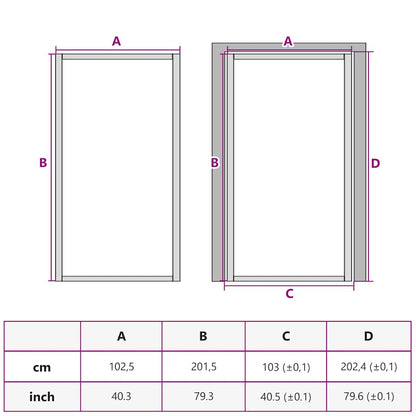 Porta Interna 102,5x201,5 cm Bianca in Vetro ESG e Alluminio | homemem39
