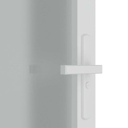 Porta Interna 102,5x201,5 cm Bianco Opaco in Vetro e Alluminio | homemem39