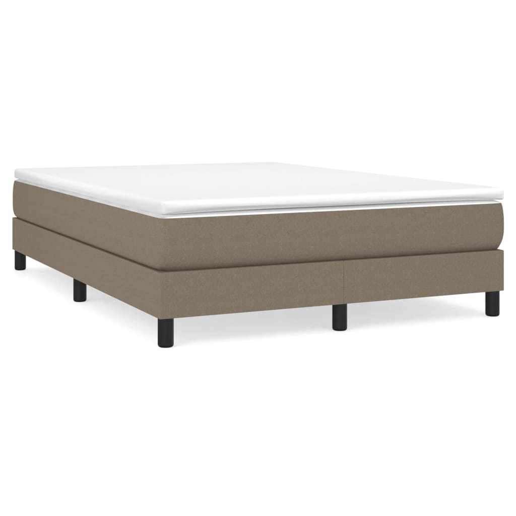 Giroletto a Molle con Materasso Tortora 140x200 cm in Tessuto | homemem39