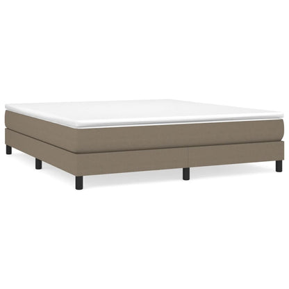 Giroletto a Molle con Materasso Tortora 180x200 cm in Tessuto | homemem39