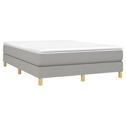 Giroletto a Molle con Materasso Grigio Chiaro 140x190cm Tessuto | homemem39
