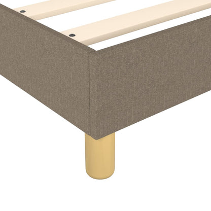Giroletto a Molle con Materasso Tortora 140x200 cm in Tessuto | homemem39