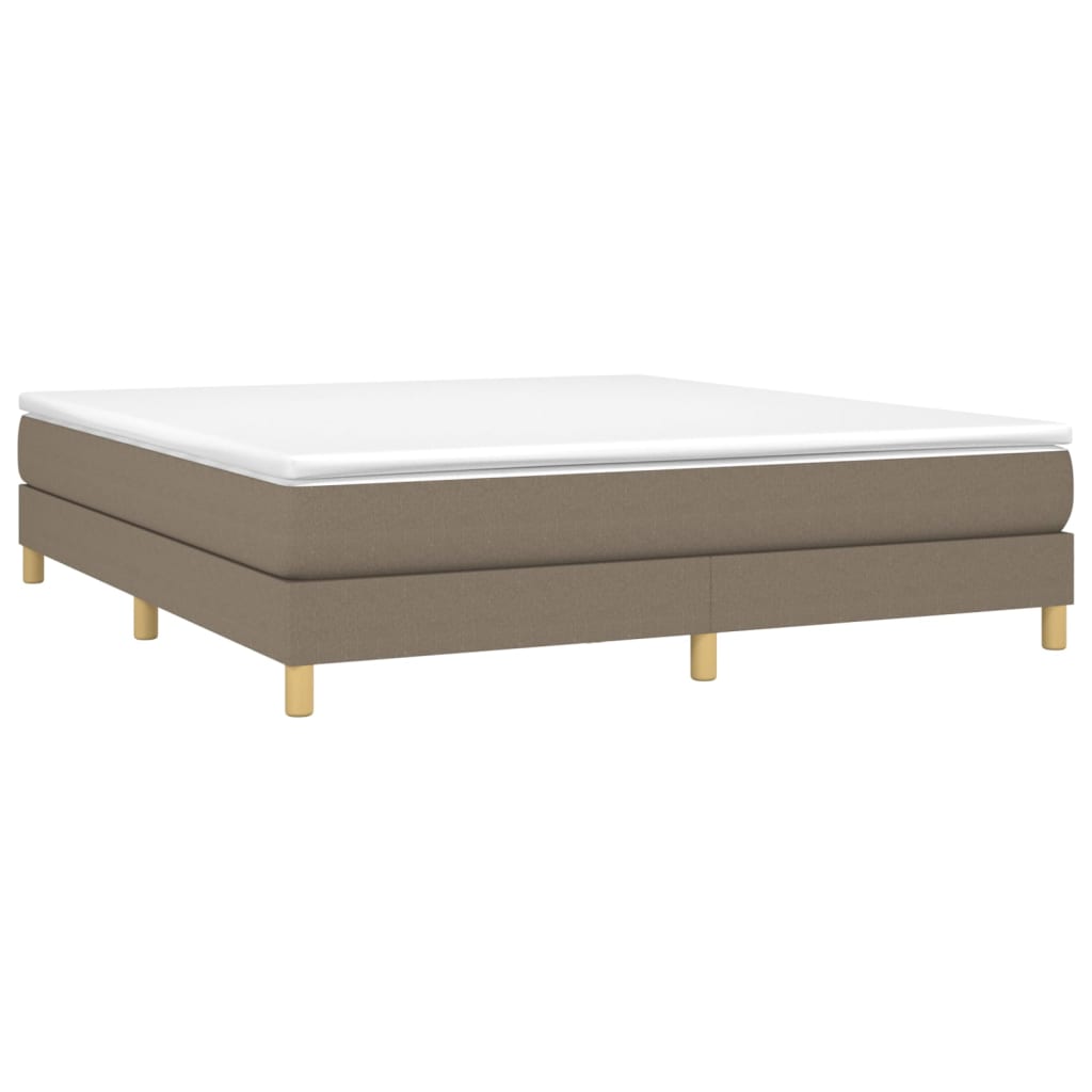 Giroletto a Molle con Materasso Tortora 180x200 cm in Tessuto | homemem39