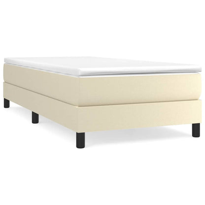 Giroletto a Molle con Materasso Crema 80x200 cm in Similpelle | homemem39
