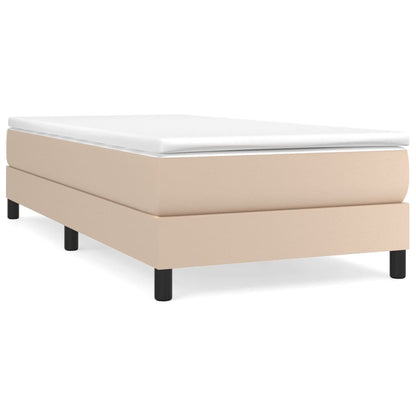 Giroletto a Molle con Materasso Cappuccino 80x200 cm Similpelle | homemem39