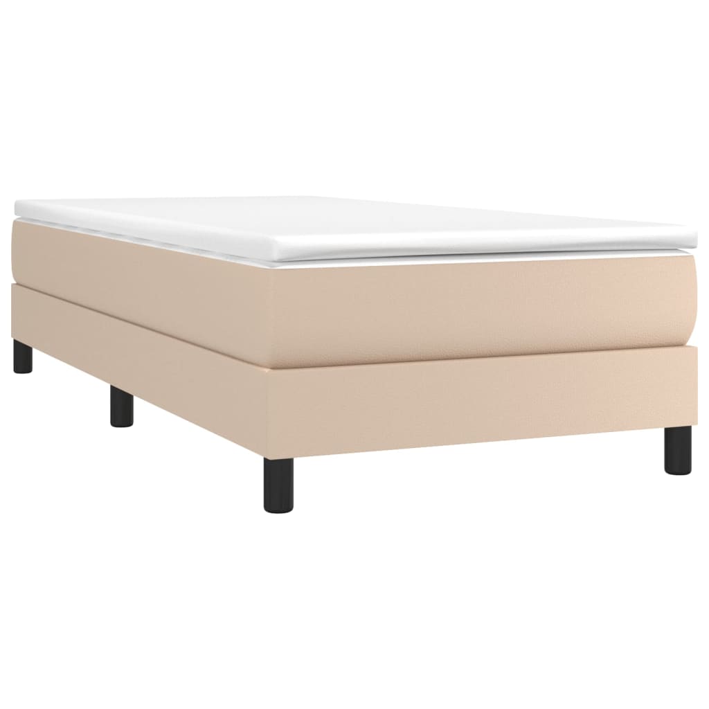 Giroletto a Molle con Materasso Cappuccino 80x200 cm Similpelle | homemem39