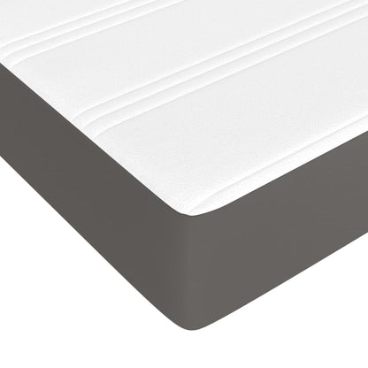 Giroletto a Molle con Materasso Grgio 90x200 cm in Similpelle | homemem39