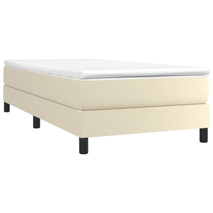 Giroletto a Molle con Materasso Crema 100x200 cm in Similpelle