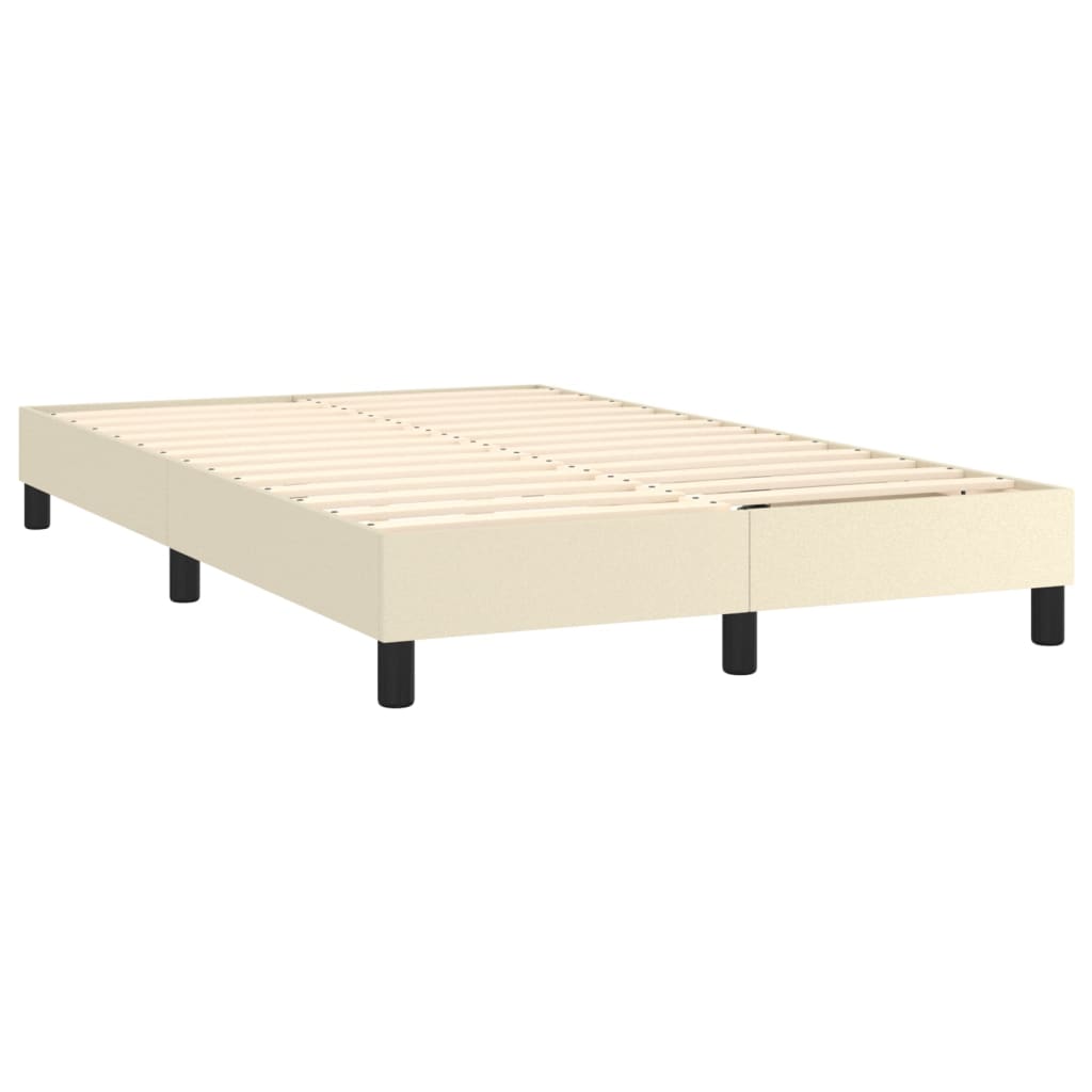 Giroletto a Molle con Materasso Crema 120x200 cm in Similpelle | homemem39
