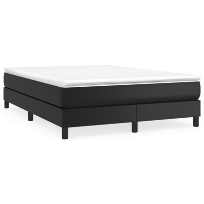 Giroletto a Molle con Materasso Nero 140x190 cm in Similpelle | homemem39