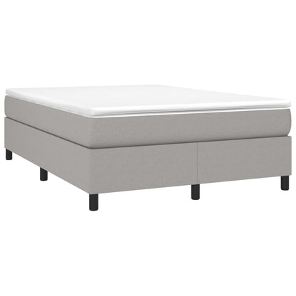 Giroletto a Molle con Materasso Grigio Chiaro 140x190cm Tessuto | homemem39