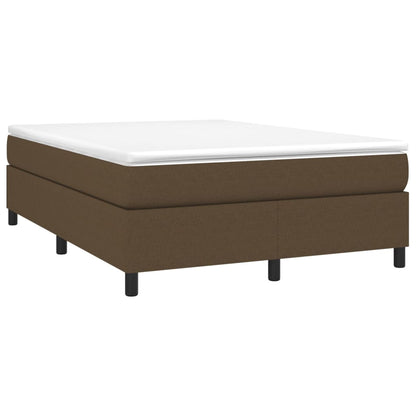 Giroletto a Molle con Materasso Marrone Scuro 140x190cm Tessuto | homemem39