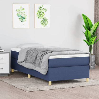 Giroletto a Molle con Materasso Blu 80x200 cm inTessuto | homemem39