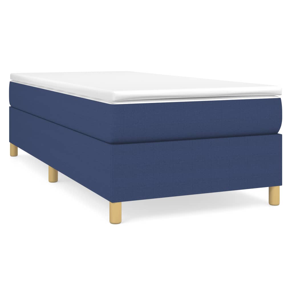 Giroletto a Molle con Materasso Blu 90x190 cm in Tessuto | homemem39