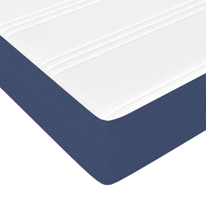 Giroletto a Molle con Materasso Blu 90x190 cm in Tessuto | homemem39