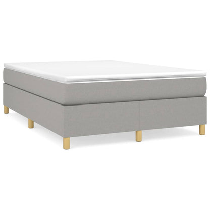 Giroletto a Molle con Materasso Grigio Chiaro 140x190cm Tessuto | homemem39
