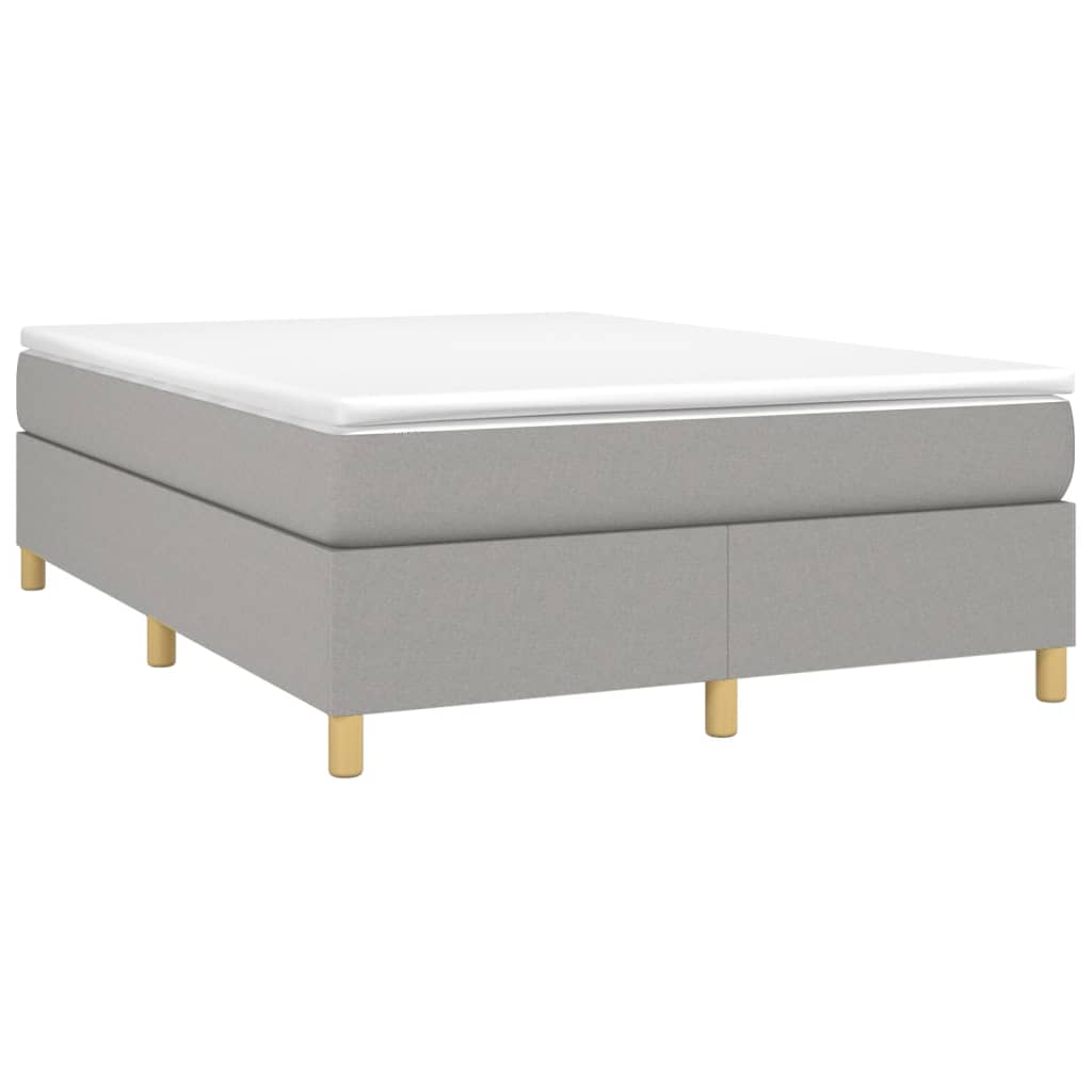 Giroletto a Molle con Materasso Grigio Chiaro 140x190cm Tessuto | homemem39