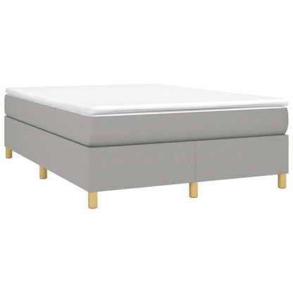 Giroletto a Molle con Materasso Grigio Chiaro 140x190cm Tessuto | homemem39