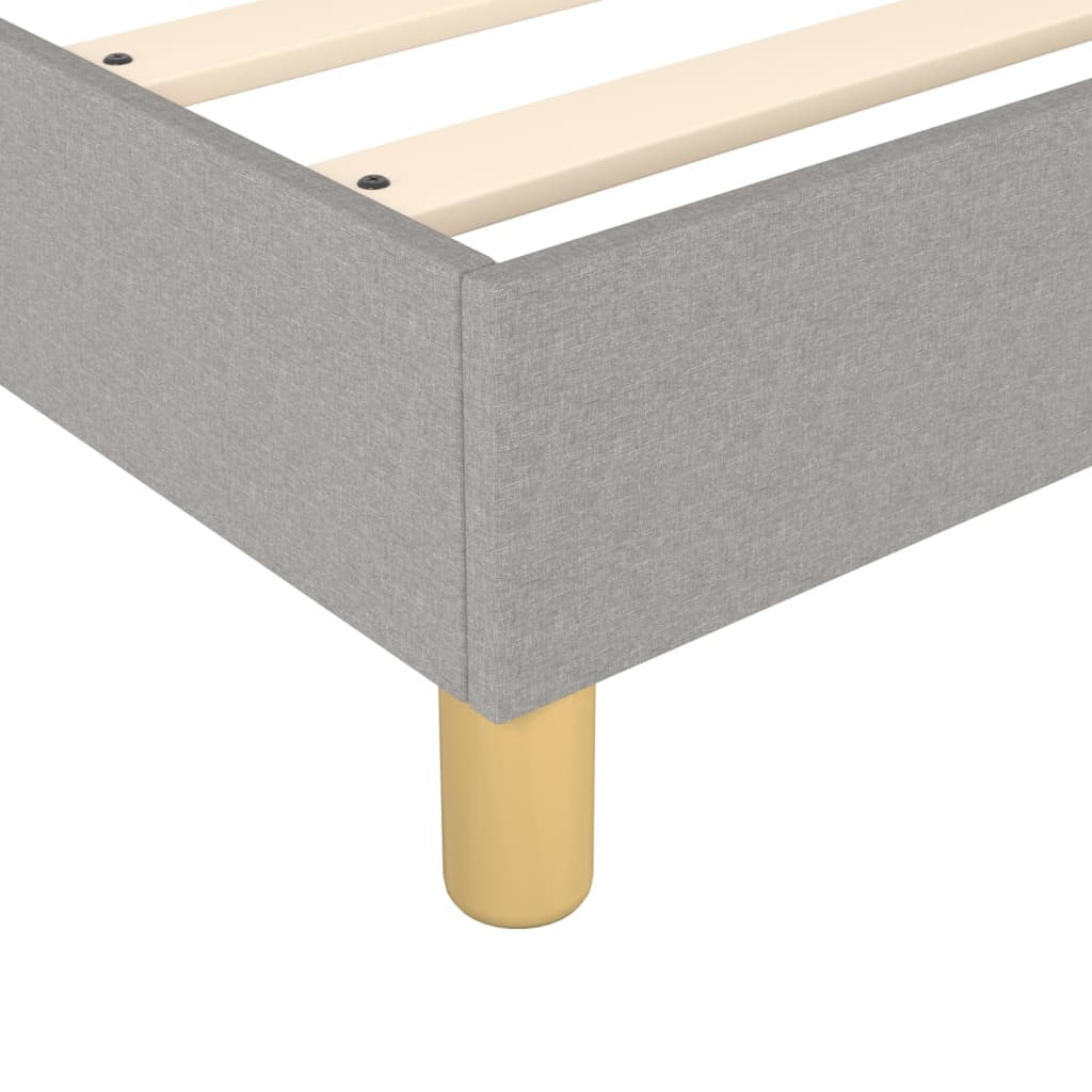 Giroletto a Molle con Materasso Grigio Chiaro 140x190cm Tessuto | homemem39