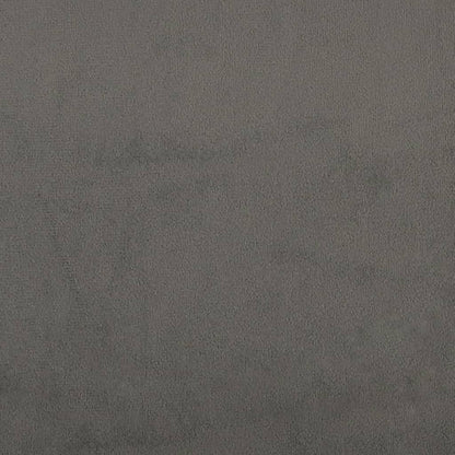 Giroletto a Molle con Materasso Grigio Scuro 200x200 cm Velluto - homemem39