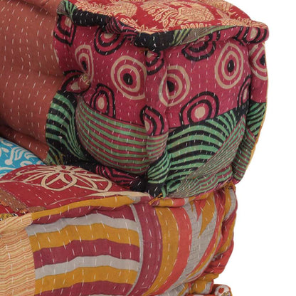 Pouf Modulare con Cuscino in Tessuto Patchwork | homemem39