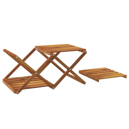 Scaffale Pieghevole 3 Ripiani Marrone 70x31x63 Massello Acacia | homemem39