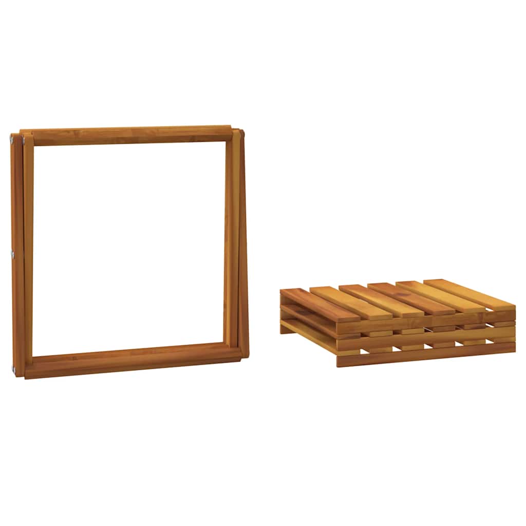 Scaffale Pieghevole 3 Ripiani Marrone 70x31x63 Massello Acacia | homemem39