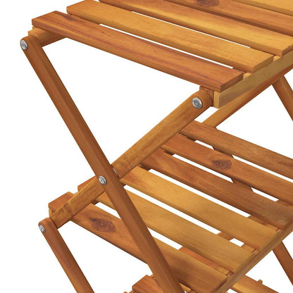 Scaffale Pieghevole 3 Ripiani Marrone 70x31x63 Massello Acacia | homemem39