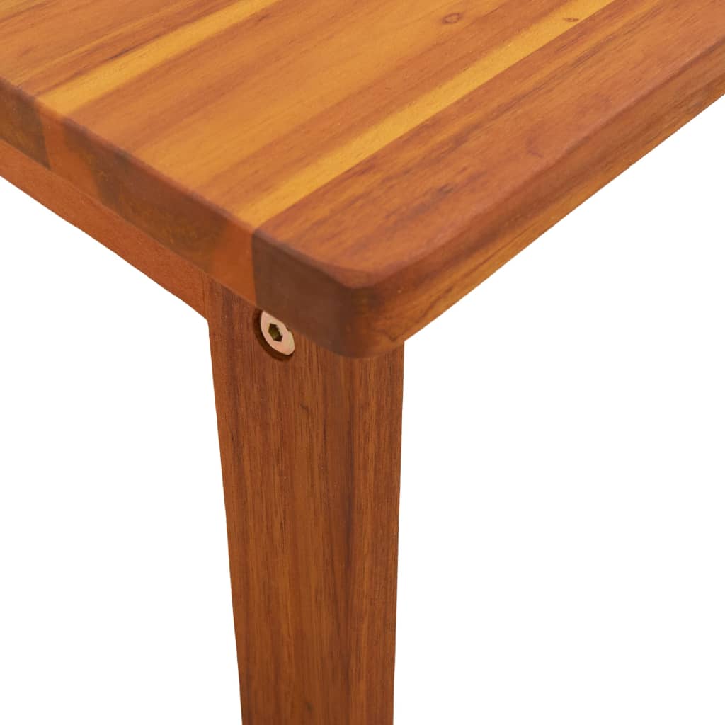 Sgabello 38x26x22 cm in Legno Massello di Acacia - homemem39