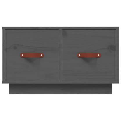Tavolino da Salotto Grigio 60x53x35cm in Legno Massello di Pino | homemem39
