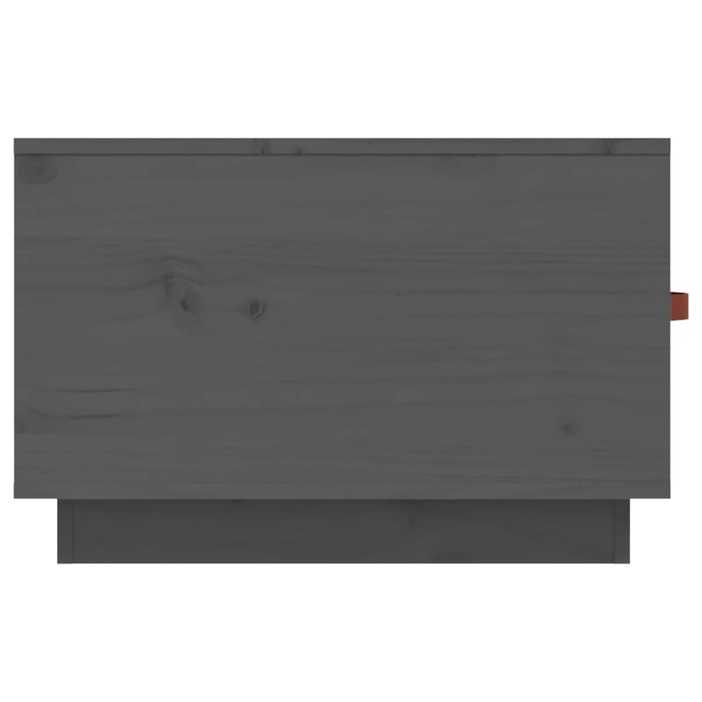 Tavolino da Salotto Grigio 60x53x35cm in Legno Massello di Pino | homemem39