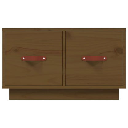 Tavolino da Salotto ambra 60x53x35 cm Legno Massello di Pino