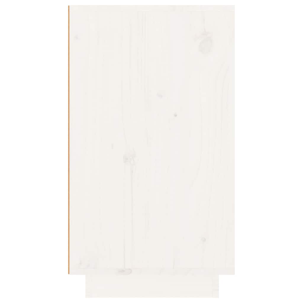 Portabottiglie Bianco 23x34x61 cm in Legno Massello di Pino
