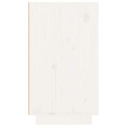 Portabottiglie Bianco 23x34x61 cm in Legno Massello di Pino