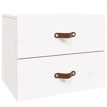 Comodino a Muro Bianco 50x36x40 cm - homemem39