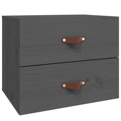 Comodino a Muro Grigio 50x36x40 cm | homemem39