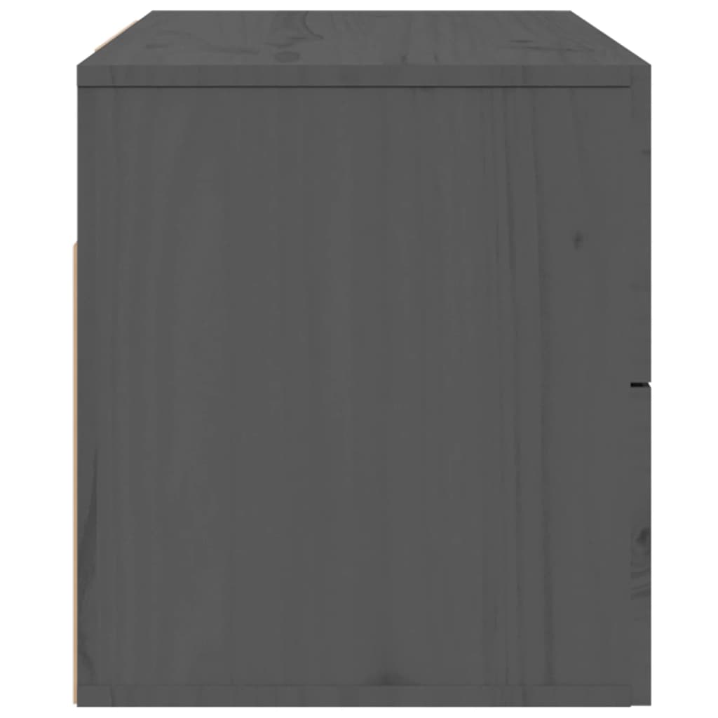 Comodino a Muro Grigio 50x36x40 cm | homemem39