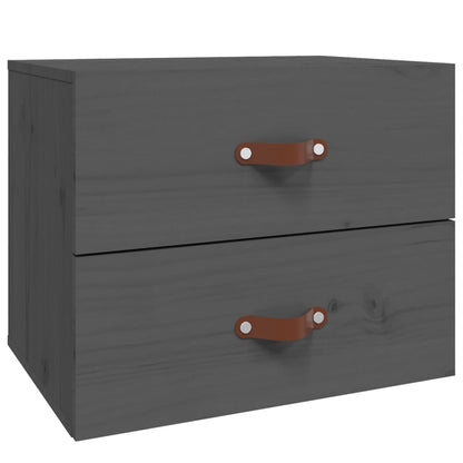 Comodini a Muro 2 pz Grigio 50x36x40 cm | homemem39