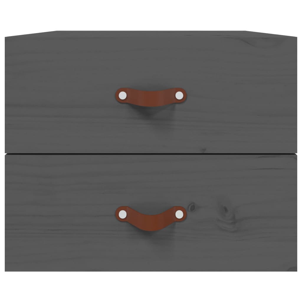 Comodini a Muro 2 pz Grigio 50x36x40 cm | homemem39