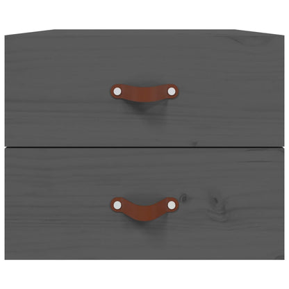 Comodini a Muro 2 pz Grigio 50x36x40 cm | homemem39