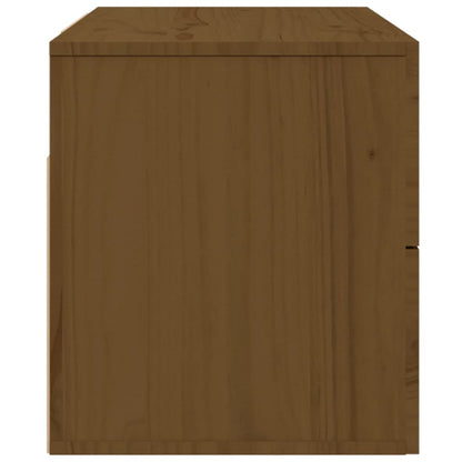 Comodino a Muro Marrone ambra 50x36x40 cm | homemem39