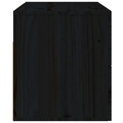 Comodini a Muro 2 pz Nero 50x36x40 cm - homemem39