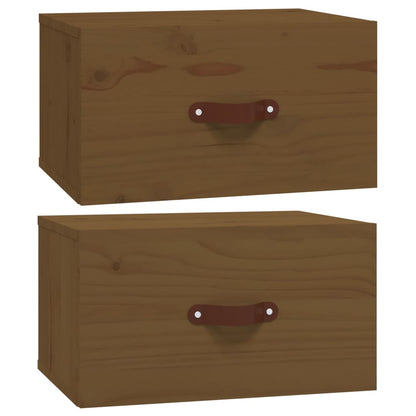 Comodini a Muro 2 pz ambra 40x29,5x22 cm - homemem39