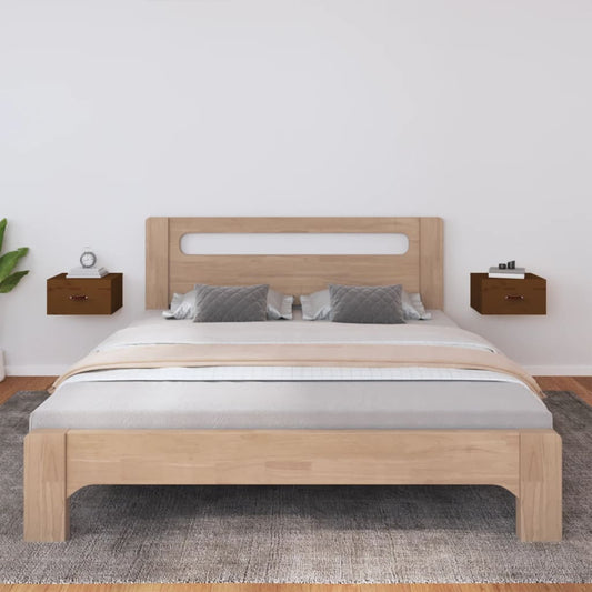 Comodini a Muro 2 pz ambra 40x29,5x22 cm - homemem39