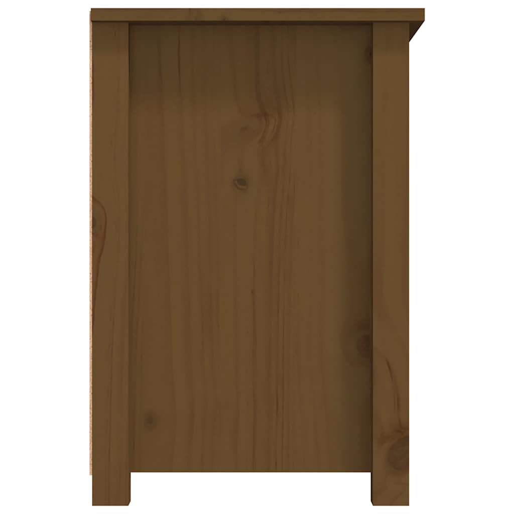 Mobile Porta TV ambra 79x35x52 cm in Legno Massello di Pino