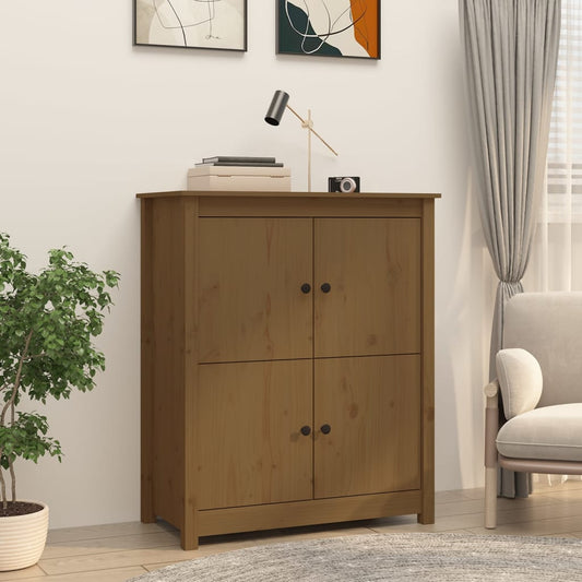Credenza ambra 83x41,5x100 cm in Legno Massello di Pino - homemem39