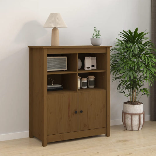 Credenza ambra 83x41,5x100 cm in Legno Massello di Pino - homemem39