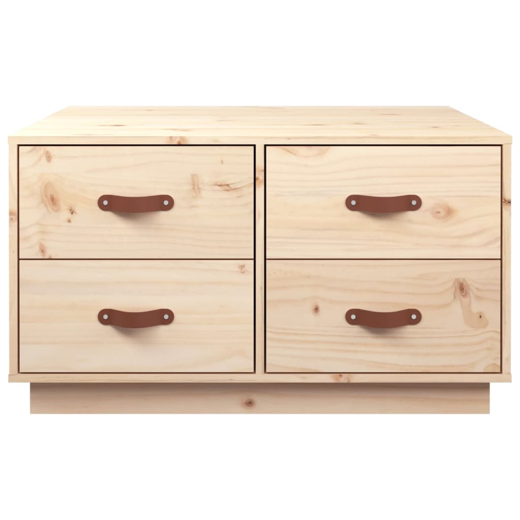 Tavolino da Salotto 80x80x45 cm in Legno Massello di Pino | homemem39